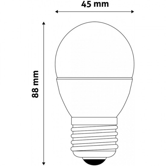 Λάμπα Led λευκό daylight Ε27 4000Κ 3W ABBMG27NW-3W ΚΩΔ.14990