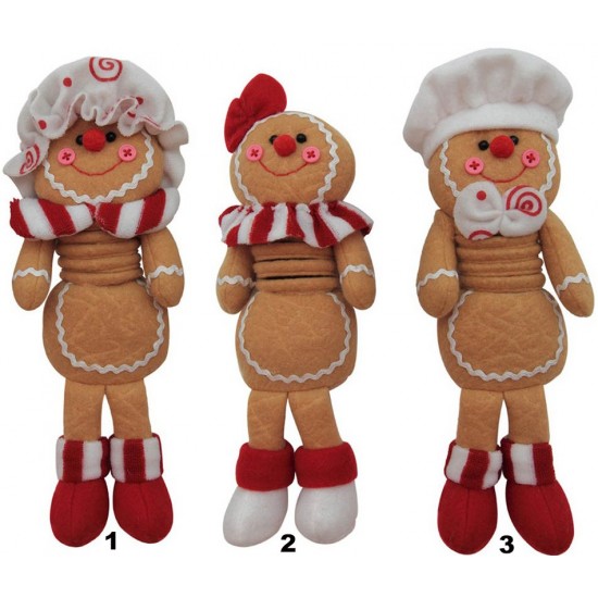 ΣΤΟΛΙΔΙ ΕΛΑΤΗΡΙΟ GINGERBREAD ΣE 3 ΣXEΔΙΑ ΔΙΑΣΤΑΣΗ 25cm 7495 ΚΩΔ.3369