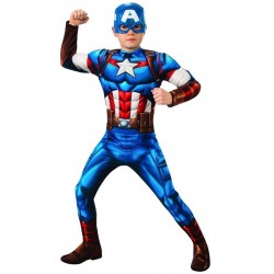 Παιδική Στολή αυθεντική Captain America deluxe μπλε 3-4 ετών 301004S ΚΩΔ.2549