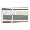 Ψάθα πλαστική τετράγωνη γκρι ριγέ 180x180cm 03.BM-180x180 ΚΩΔ.1458