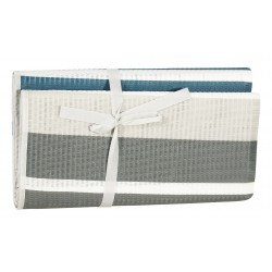 Ψάθα πλαστική τετράγωνη γκρι ριγέ 180x180cm 03.BM-180x180 ΚΩΔ.1458