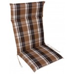 Μαξιλάρι καρέκλας αδιάβροχο, προσκέφαλο και δέσιμο καφέ 114x48x5cm CUS-POS/BC ΚΩΔ.0476