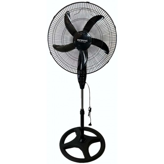 Ανεμιστήρας ορθοστάτης μαύρος 65W με χρονοδιακόπτη δ50Χ115-135cm ΚΩΔ.1926