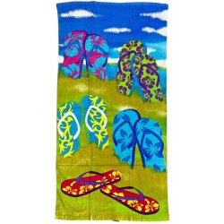 Πετσέτα θαλάσσης 300γρ. βαμβακερή 75x150cm πολύχρωμο 03.TOW30X60/300 ΚΩΔ.1541