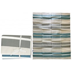 Ψάθα πλαστική τετράγωνη γκρι ριγέ 180x180cm 03.BM-180x180 ΚΩΔ.1458