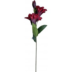 Κλαδί Λυσίανθος μπορντώ πλαστικό 88cm 37015 ΚΩΔ.14330