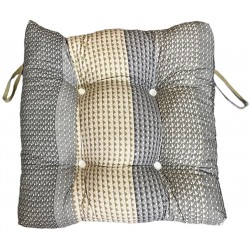 Mαξιλάρι καρέκλας τετράγωνο μπαμπού με δέσιμο γκρι 46x46x11.5cm ΚΩΔ.0405 Mαξιλάρι καρέκλας τετράγωνο μπαμπού με δέσιμο γκρι 46x46x11.5cm ΚΩΔ.0405