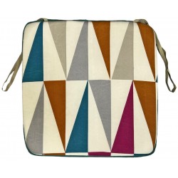 Mαξιλάρι καρέκλας τετράγωνο με δέσιμο πολύχρωμο 40x40x3.5cm ΚΩΔ.1153 Mαξιλάρι καρέκλας τετράγωνο με δέσιμο πολύχρωμο 40x40x3.5cm ΚΩΔ.1153