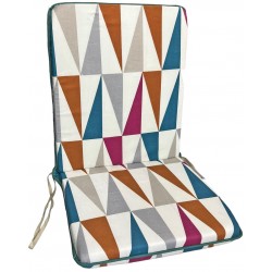 Μαξιλάρι καρέκλας πλάτη κάθισμα με δέσιμο 92x42x5cm πολύχρωμο ΚΩΔ.0422 Μαξιλάρι καρέκλας πλάτη κάθισμα με δέσιμο 92x42x5cm πολύχρωμο ΚΩΔ.0422