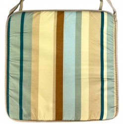 Μαξιλάρι καρέκλας τετράγωνο με δέσιμο ρέλι 38,5x38,5x2cm πολύχρωμο ΚΩΔ.1140 Μαξιλάρι καρέκλας τετράγωνο με δέσιμο ρέλι 38,5x38,5x2cm πολύχρωμο ΚΩΔ.1140