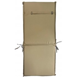 Μαξιλάρι καρέκλας με πλάτη αδιάβροχο καφέ καρό 95x45x4cm ΚΩΔ.8282 Μαξιλάρι καρέκλας με πλάτη αδιάβροχο καφέ καρό 95x45x4cm ΚΩΔ.8282