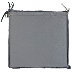 Μαξιλάρι καρέκλας με φερμουάρ και δέσιμο αδιάβροχο γκρι καρώ 40x45x4cm ΚΩΔ.8288 Μαξιλάρι καρέκλας με φερμουάρ και δέσιμο αδιάβροχο γκρι καρώ 40x45x4cm ΚΩΔ.8288