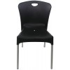 Καρέκλα από πολυπροπυλένιο μαύρη π51 Χ β58 Χ υ82cm ΚΩΔ.3915