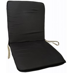 Μαξιλάρι καρέκλας πλάτη κάθισμα με δέσιμο 92x42x5cm μαύρο ΚΩΔ.0461 Μαξιλάρι καρέκλας πλάτη κάθισμα με δέσιμο 92x42x5cm μαύρο ΚΩΔ.0461