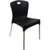 Καρέκλα από πολυπροπυλένιο μαύρη π51 Χ β58 Χ υ82cm ΚΩΔ.3915