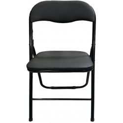 Καρέκλα πτυσσόμενη σε μαύρο χρώμα 38x38x78cm ΚΩΔ.0940