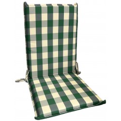 Μαξιλάρι καρέκλας με πλάτη αδιάβροχο πράσινο καρό 95x45x4cm ΚΩΔ.8283 Μαξιλάρι καρέκλας με πλάτη αδιάβροχο πράσινο καρό 95x45x4cm ΚΩΔ.8283