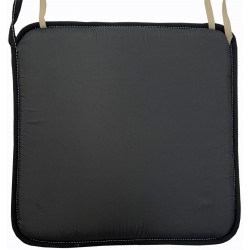 Μαξιλάρι καρέκλας τετράγωνο με δέσιμο ρέλι 38,5x38,5x2cm μαύρο ΚΩΔ.0392 Μαξιλάρι καρέκλας τετράγωνο με δέσιμο ρέλι 38,5x38,5x2cm μαύρο ΚΩΔ.0392