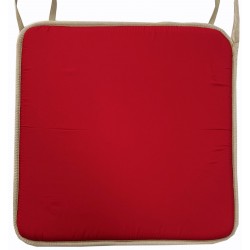 Μαξιλάρι καρέκλας τετράγωνο με δέσιμο ρέλι 38,5x38,5x2cm κόκκινο ΚΩΔ.0001 Μαξιλάρι καρέκλας τετράγωνο με δέσιμο ρέλι 38,5x38,5x2cm κόκκινο ΚΩΔ.0001