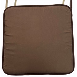 Μαξιλάρι καρέκλας τετράγωνο με δέσιμο ρέλι 38,5x38,5x2cm καφέ ΚΩΔ.0391 Μαξιλάρι καρέκλας τετράγωνο με δέσιμο ρέλι 38,5x38,5x2cm καφέ ΚΩΔ.0391