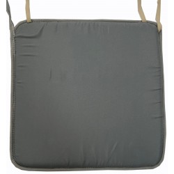 Μαξιλάρι καρέκλας τετράγωνο με δέσιμο ρέλι 38,5x38,5x2cm γκρι ΚΩΔ.0393 Μαξιλάρι καρέκλας τετράγωνο με δέσιμο ρέλι 38,5x38,5x2cm γκρι ΚΩΔ.0393