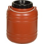 Δοχείο πλαστικό γενικής χρήσης καφέ 8 λίτρα 20x27cm 13-ΒΙ7700 ΚΩΔ.3521