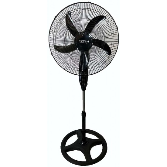 Ανεμιστήρας ορθοστάτης μαύρος 65W με χρονοδιακόπτη δ50Χ115-135cm ΚΩΔ.1926