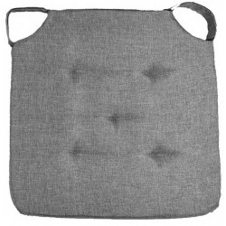 Μαξιλάρι καρέκλας Fiona με χρατς δέσιμο γκρι 40x40x4cm Ε-3424 ΚΩΔ.4132 Μαξιλάρι καρέκλας Fiona με χρατς δέσιμο γκρι 40x40x4cm Ε-3424 ΚΩΔ.4132