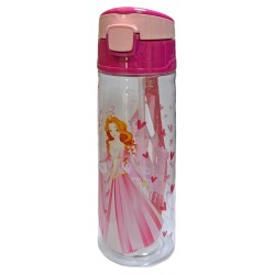 Παγούρι πλαστικό Vena με καλαμάκι 500ml ροζ 7x21cm Ε-4225 ΚΩΔ.15445