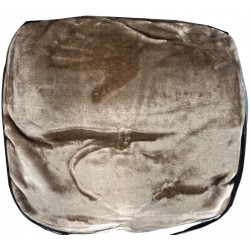 Κουβέρτα ΜΙΝΚ βελούδινη μονή καφέ 160x220cm Ε-1393-4
