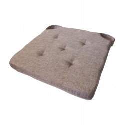 Μαξιλάρι καρέκλας Fiona με χρατς δέσιμο γκρι 40x40x4cm Ε-3424 ΚΩΔ.4132 Μαξιλάρι καρέκλας Fiona με χρατς δέσιμο γκρι 40x40x4cm Ε-3424 ΚΩΔ.4132