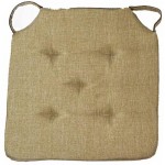 Μαξιλάρι καρέκλας Fiona με χρατς δέσιμο καφέ 40x40x4cm Ε-3424 ΚΩΔ.3052