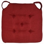 Μαξιλάρι καρέκλας Fiona με χρατς δέσιμο μπορντώ 40x40x4cm Ε-3424 ΚΩΔ.3053