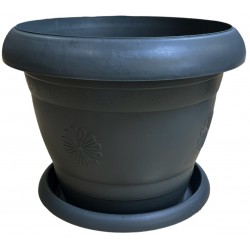 Γλάστρα πλαστική Νο4 χωρίς πιάτο 7,5lt γκρι φ30xυ24cm ΚΩΔ.32-800-1738 Γλάστρα πλαστική Νο4 χωρίς πιάτο 7,5lt γκρι φ30xυ24cm ΚΩΔ.32-800-1738