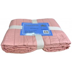 Κουβερλί μονόχρωμο διπλό 200x220cm ροζ 39-950-2119 ΚΩΔ.8060