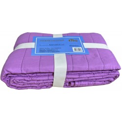 Κουβερλί μονόχρωμο διπλό 200x220cm μωβ 39-950-2119 ΚΩΔ.8056