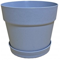 Γλάστρα πλαστική Νο6 γκρι 24x22,5cm 32-800-1726 ΚΩΔ.7991