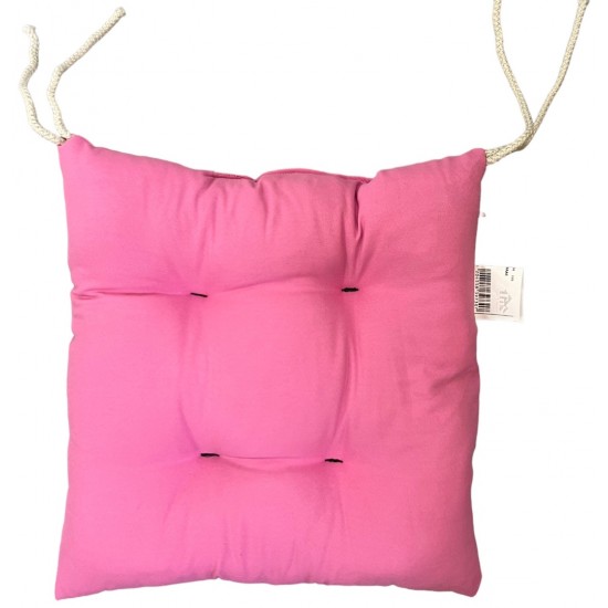 Μαξιλάρι καρέκλας 45x45x7cm ροζ 39-800-0078 ΚΩΔ.8062