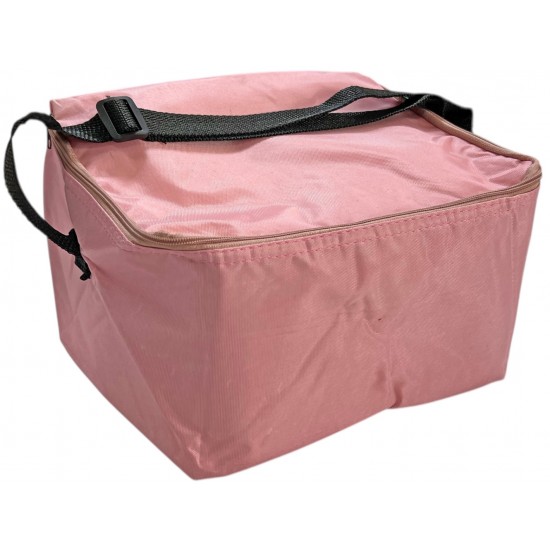 Ισοθερμική τσάντα cooler σε ροζ χρώμα 25x19x15cm 03-950-3642 ΚΩΔ.14770