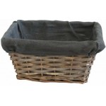 Καλάθι μπαμπού με ύφασμα εσωτερικά καφέ 22x16x11cm ΚΩΔ.05-950-2847