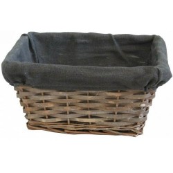 Καλάθι μπαμπού με ύφασμα εσωτερικά καφέ 22x16x11cm ΚΩΔ.05-950-2847
