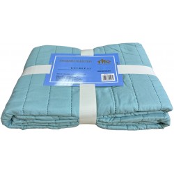 Κουβερλί μονόχρωμο διπλό 200x220cm γαλάζιο 39-950-2119 ΚΩΔ.8059