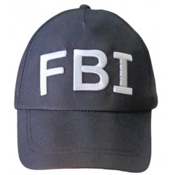Καπέλο jokey ενηλίκων FBI μαύρο 28x17x11cm  3-1952 ΚΩΔ.7318