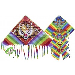 Αετός polyester με Σχέδιο και σπάγγο 140x60cm πολύχρωμο 3-688