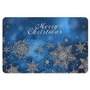 Χαλάκι εξώπορτας βαρύ xmas μπλε 58x38cm 93-2427 KΩΔ.3314