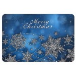  Χαλάκι εξώπορτας βαρύ xmas μπλε 58x38cm 93-2427 KΩΔ.3314
