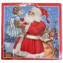 Χαρτοπετσέτες xmas πακέτο 20 τεμαχίων σε κόκκινο χρώμα 33x33cm 1662-1 ΚΩΔ.3290-4