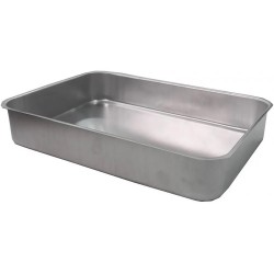  Ταψί αλουμινίου μακρόστενο Νο1 33x22x6cm ασημί 85501 ΚΩΔ.15915