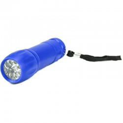 Φακός με 9 led πλαστικός μπλε 8cm 9275 ΚΩΔ. 3883