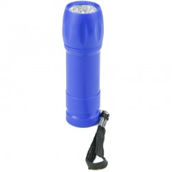 Φακός με 9 led πλαστικός μπλε 8cm 9275 ΚΩΔ. 3883